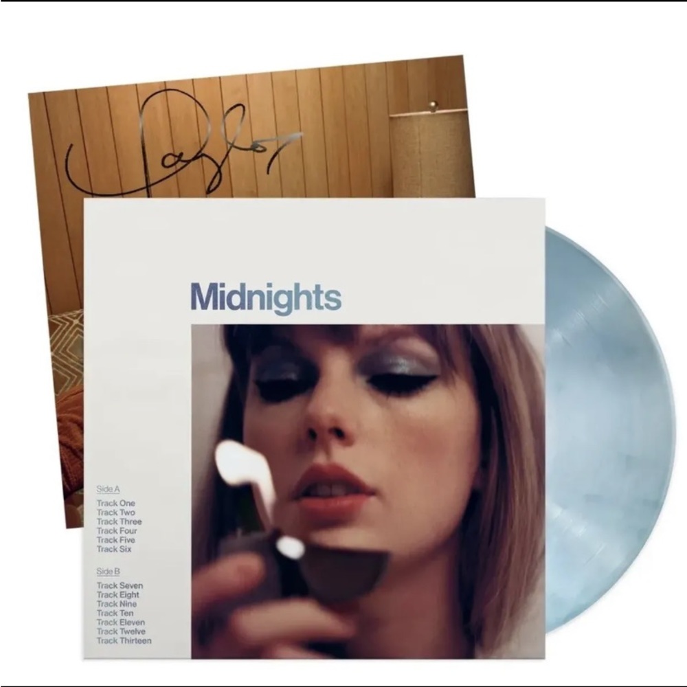Blue Moonstone Vinyl with signed photograph includes stars